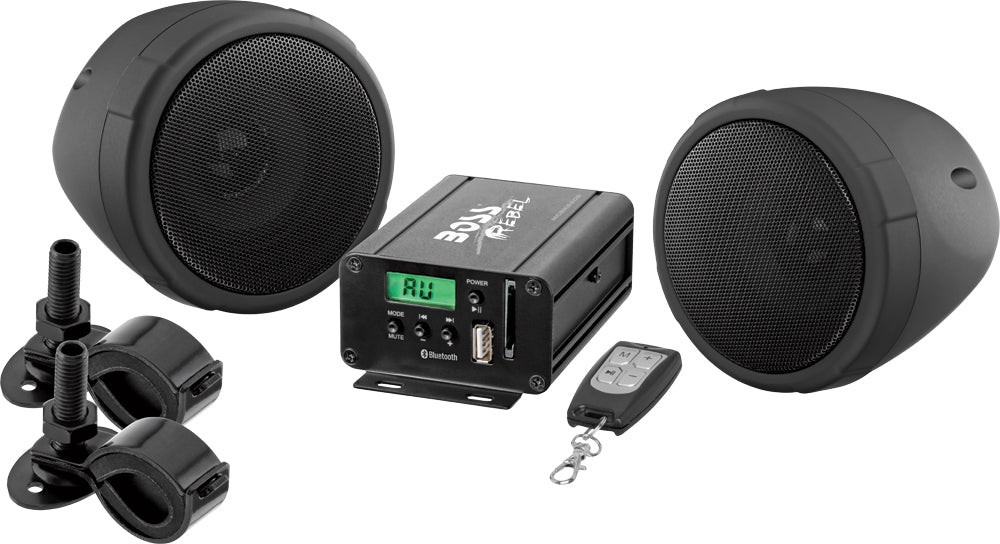 Mc520 Speaker System 600w Black 3" Bar Mnt Bt