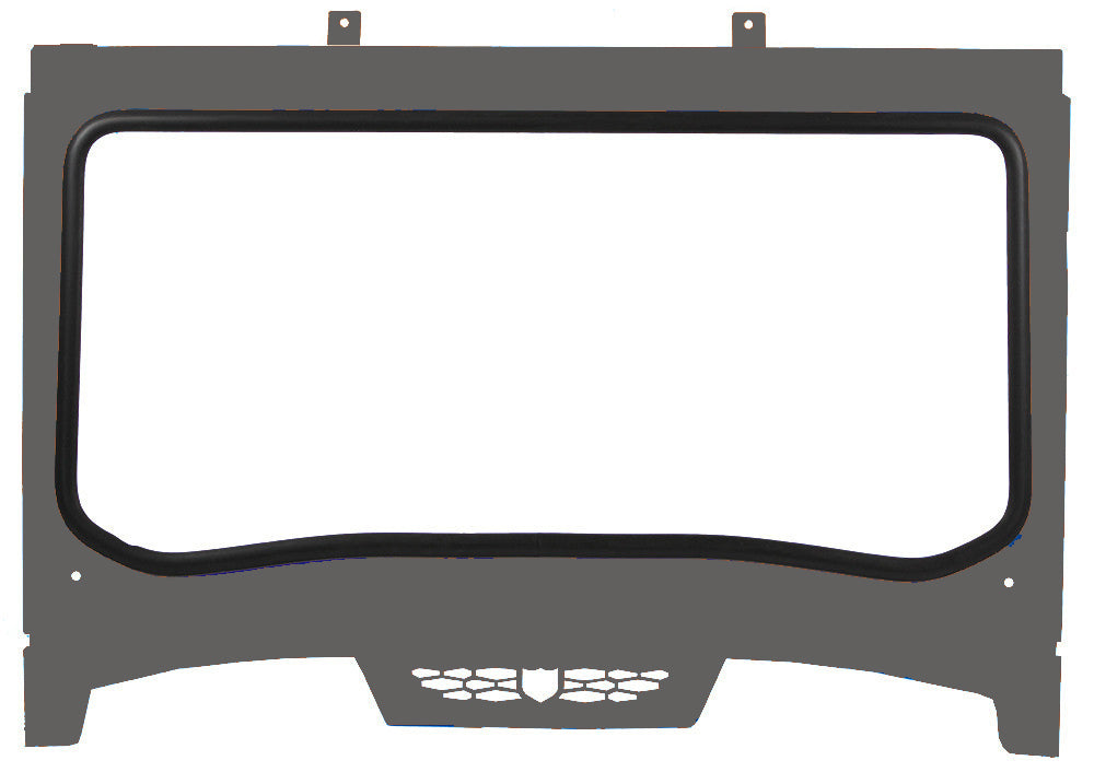 Asylum Front Windshield Stealth Grey