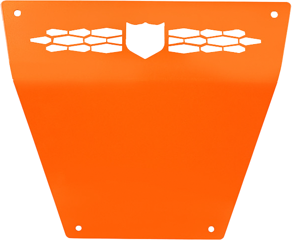 Front Race Skid Plate Orange Pol
