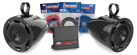 Amplifier and 2 Roll Cage Speaker Package Addition