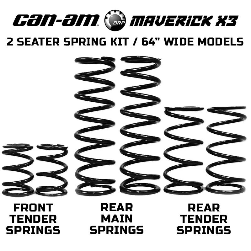 Can-Am Maverick X3 X DS Turbo RR Spring Kit For Fox Podium RC2 Shocks