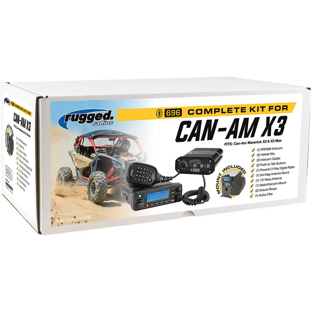 Can-Am X3 Complete UTV Communication Kit with Dash Mount