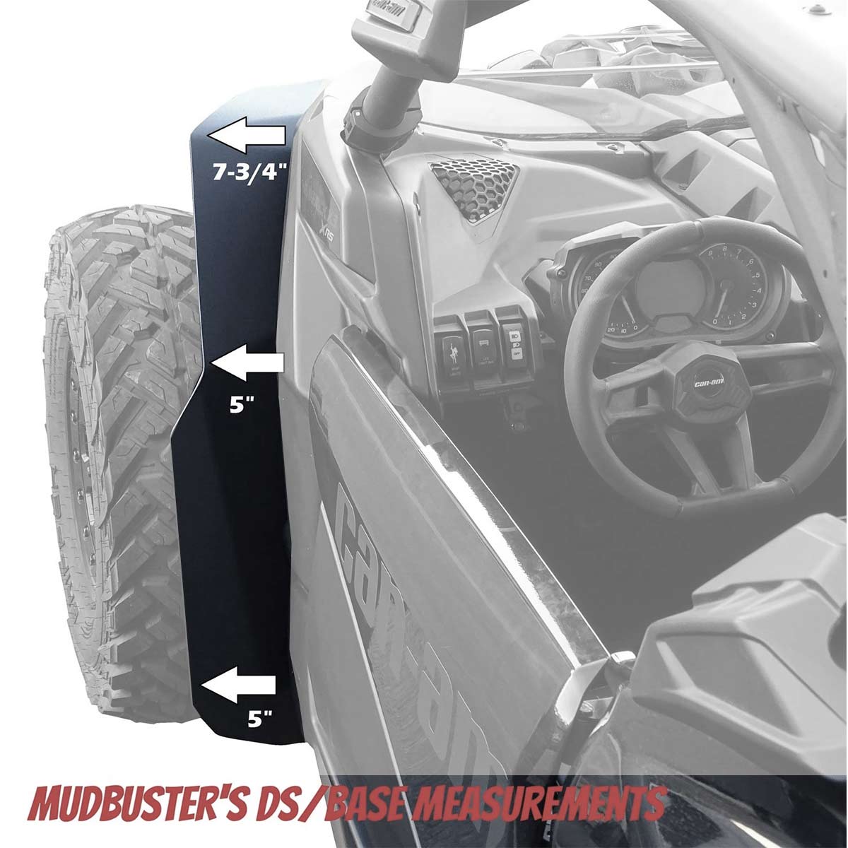 2017-2022 Can-Am Maverick X3 DS Stock Fender Flares (64" wide X3)
