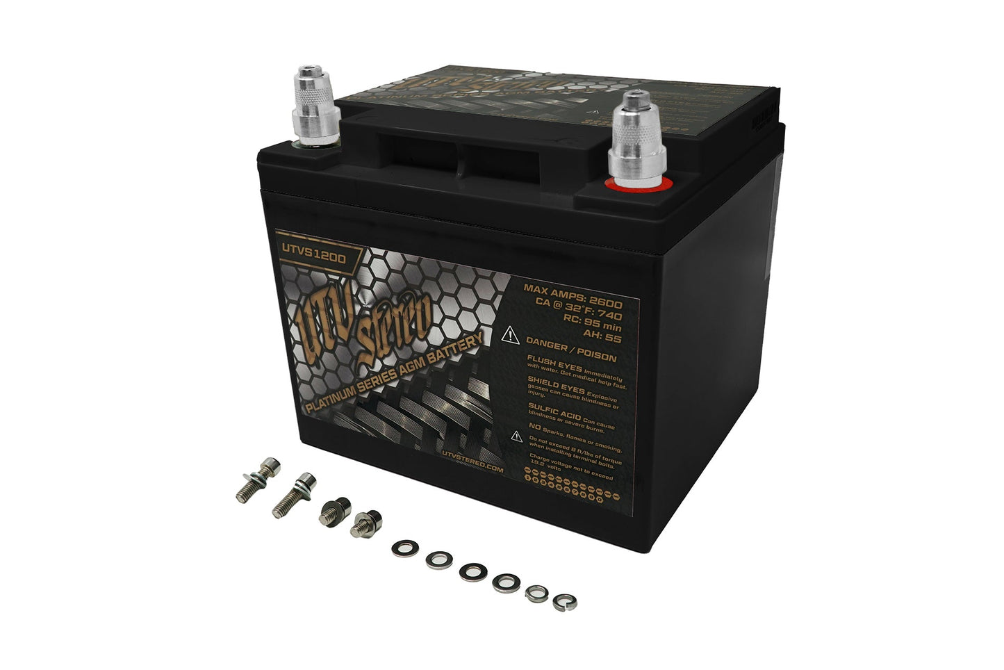 UTVS1200 UTV Stereo Platinum Series AGM Battery