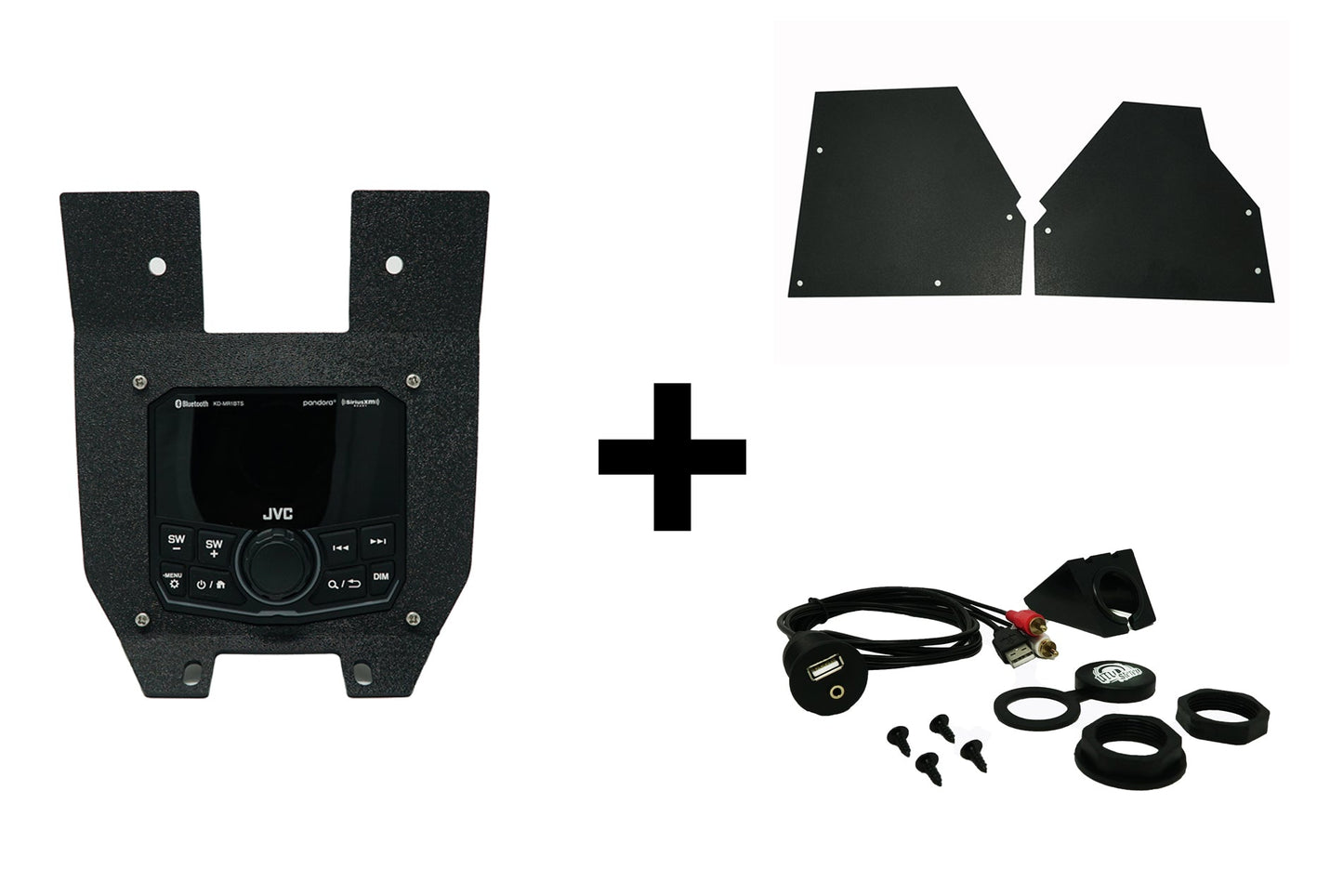 Can-Am X3 JVC KD-MR1BTS Lower Head Unit Mount