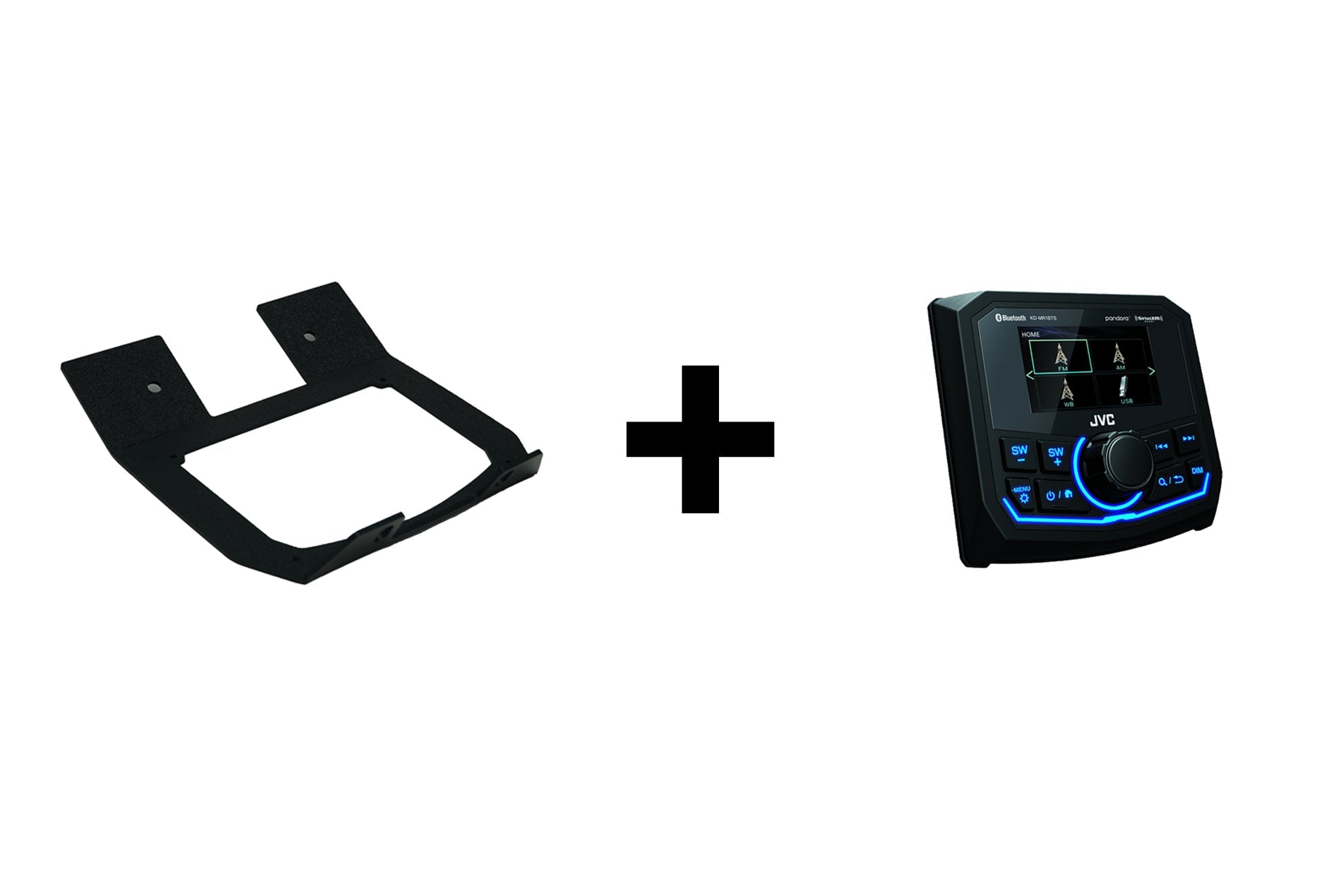 Can-Am X3 JVC KD-MR1BTS Lower Head Unit Mount