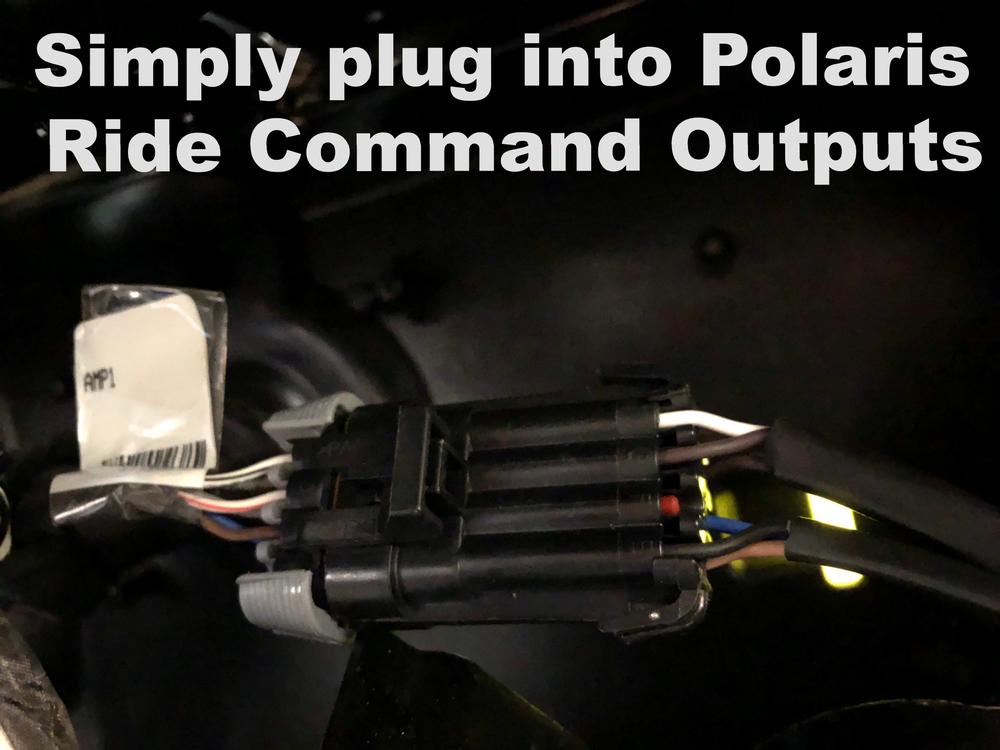 Polaris RZR Ride Command Amplifier Harness - Turn On & Delay Regulated