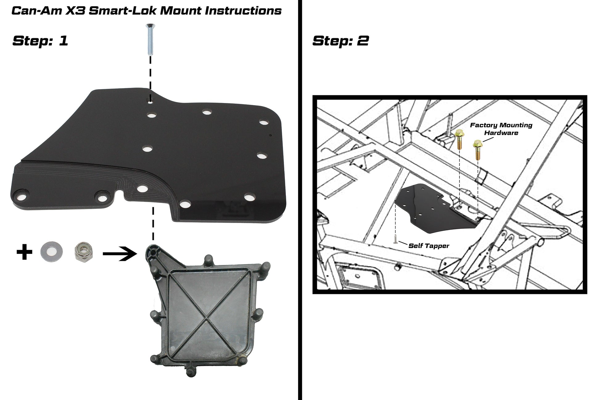 Can-Am X3 Smart-Lok Relocation Mount