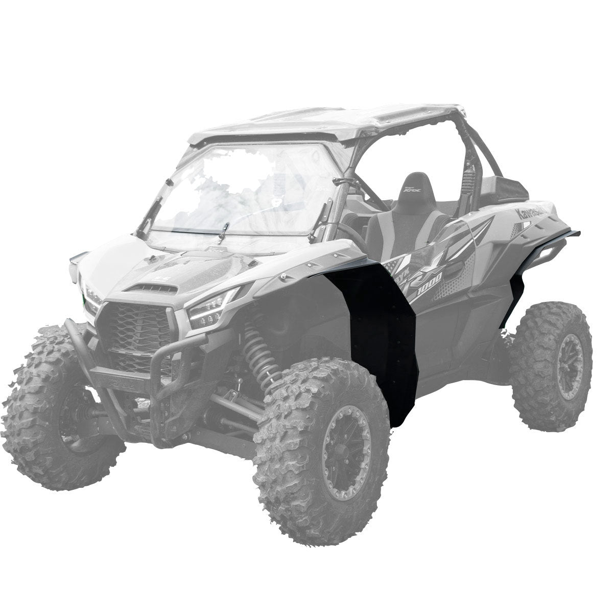 Kawasaki Teryx KRX 1000 OEM Wide Fender Flare Fender Extensions (Mud-Lite Coverage)