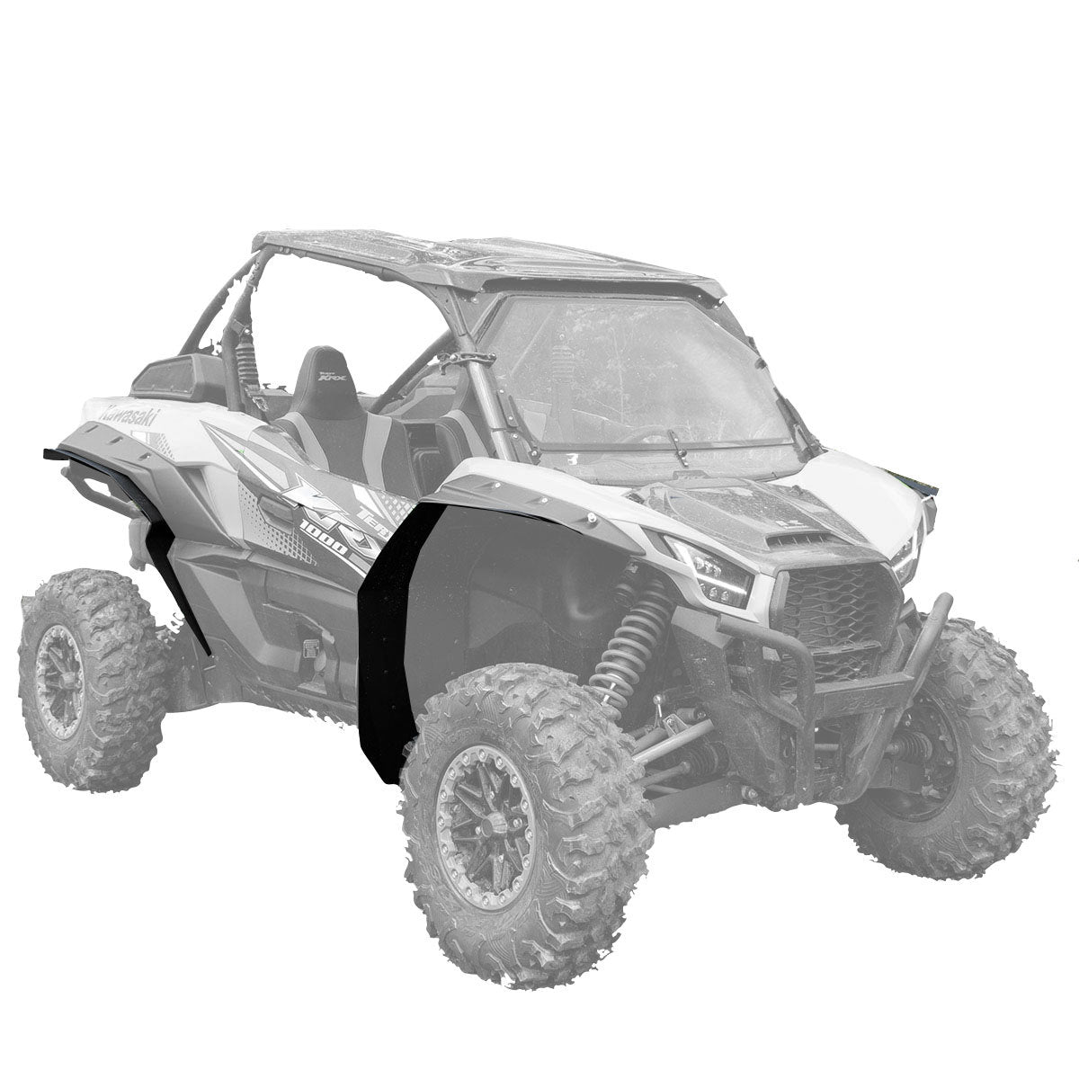 Kawasaki Teryx KRX 1000 OEM Wide Fender Flare Fender Extensions (Mud-Lite Coverage)