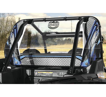 Over Armour Offroad Blue Rear Panel Window For Polaris RZRs