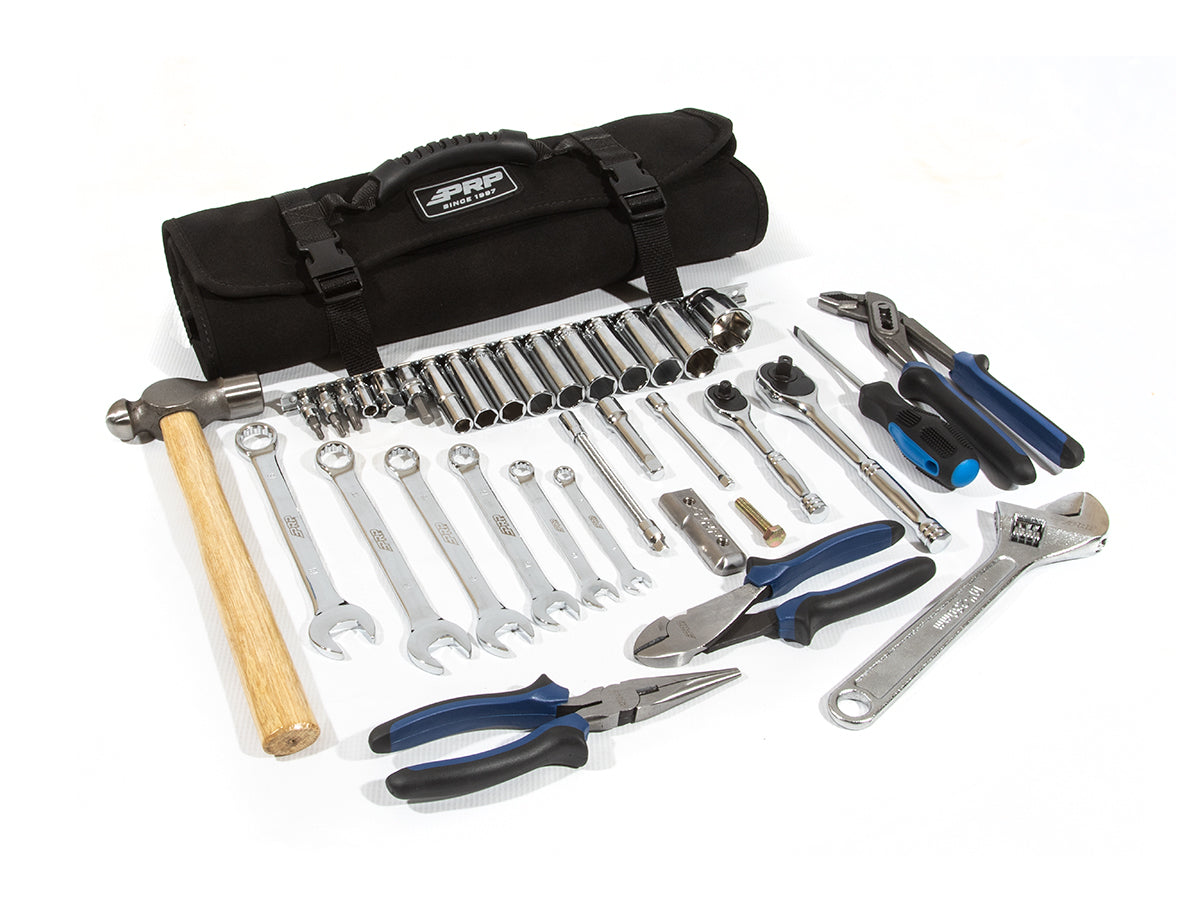 PRP Polaris RZR Roll-Up Tool Bag with 36pc Tool Kit