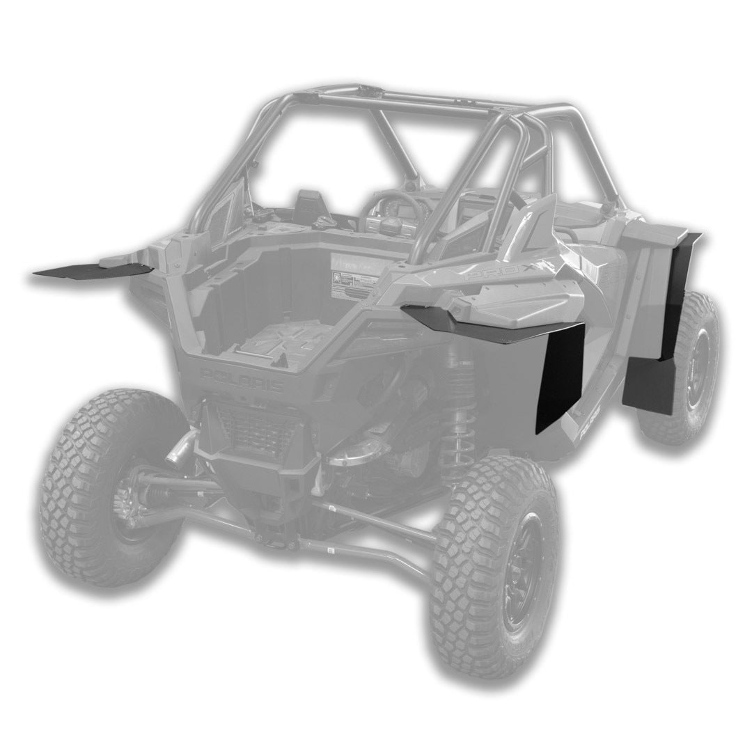 2020+ Polaris RZR Pro XP OEM Fender Extensions - Super Max Coverage