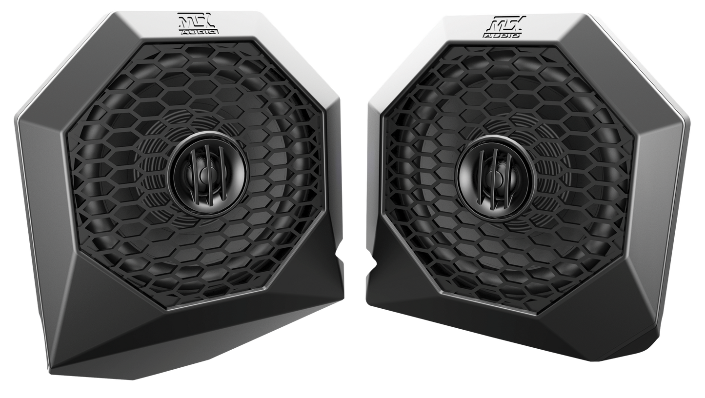 Polaris RZR Bluetooth Enabled Four Speaker, Dual Amplifier, and Single Subwoofer Audio System