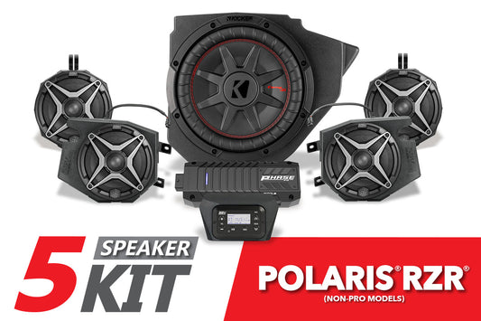 2014-2023 Polaris RZR Complete SSV Works 5-Speaker Plug-&-Play Kit