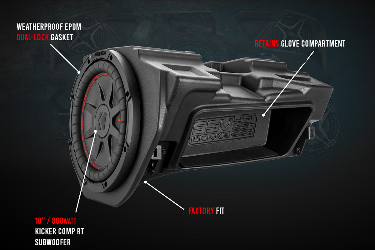 2014-2023 Polaris RZR SSV 5-Speaker Plug-&-Play System for Ride Command