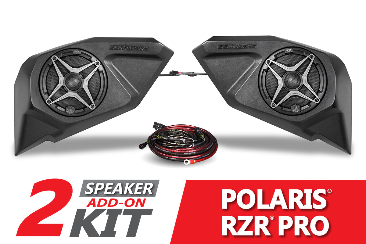 2020-2023 Polaris RZR Pro Rear-Door 6.5in Add-On Speaker-Pods