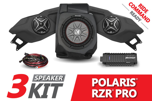 2020-2023 Polaris RZR Pro SSV 3-Speaker Plug-&-Play System for Ride Command