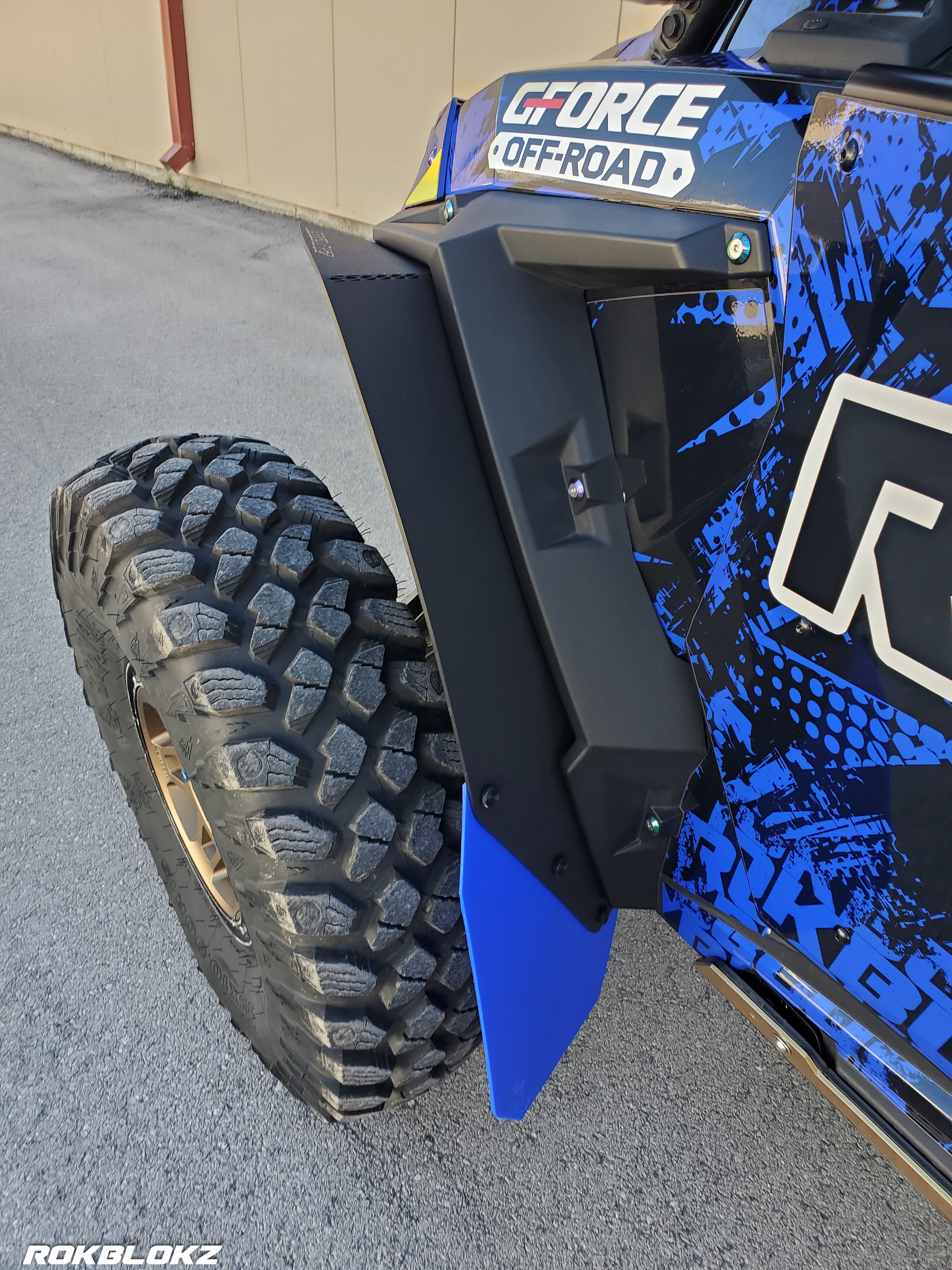 Polaris RZR XP 1000 Turbo S Fender Flares – 2/4 Seater – HMW Polyethylene Mud Protectors By Spike Power Sports