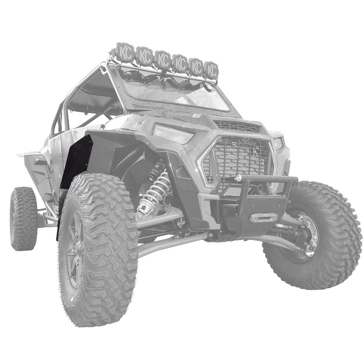 Polaris RZR XP Super Max Fender Extensions for SuperATV Fenders (For XP 1000, XP Turbo  or Turbo S)