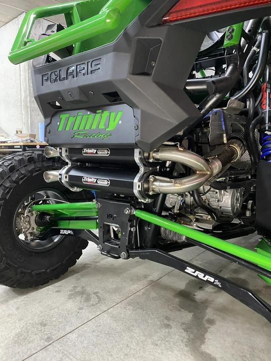 Trinity Racing Stage 5 Dual Slip-On Exhaust For Polaris RZR Pro XP (Black, 2020-2024)