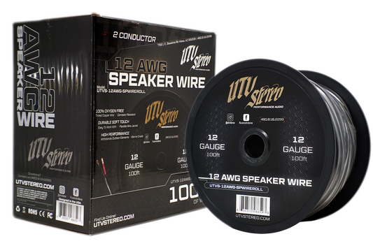 UTVS 12 AWG Speaker Wire Roll - 100ft