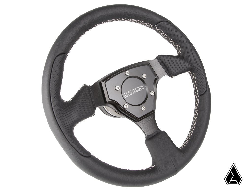 Assault Industries Tomahawk Steering Wheel with Genuine Leather (Universal)