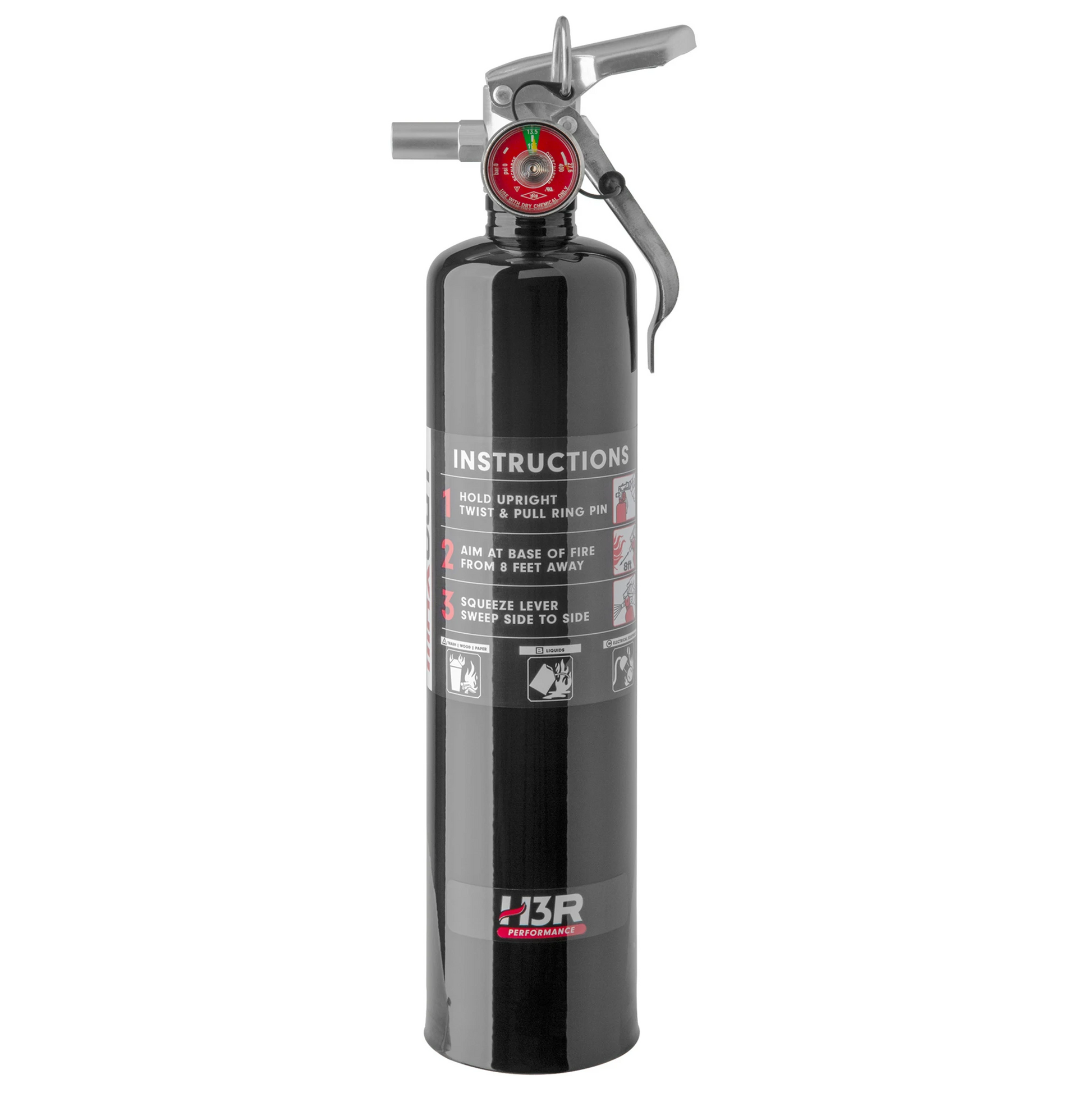 UTV Fire Extinguisher 2.5 Pound Black Maxout Dry Chemical