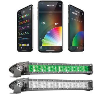 XK Glow 20 Inch XKChrom App Controlled RGBW LED Light Bar
