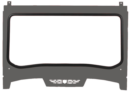 Asylum Front Windshield W/Pckt Stealth Grey