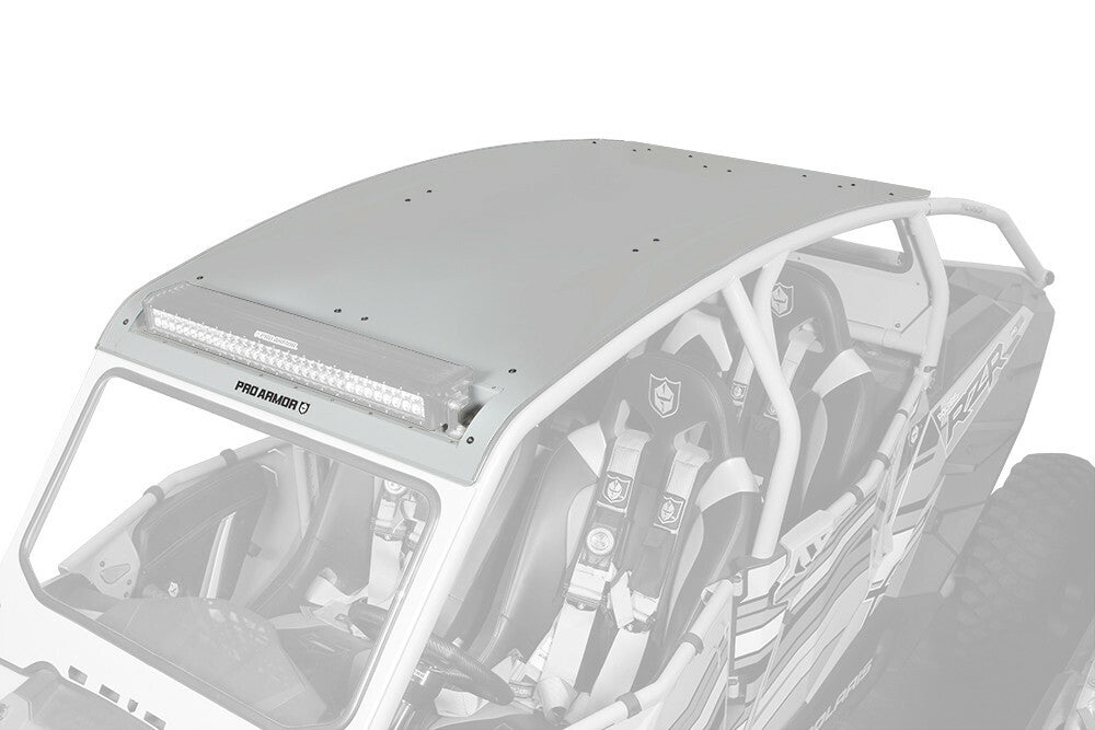 Asylum Roof W/Light Bar Pocket Sparkle Silver Metallic