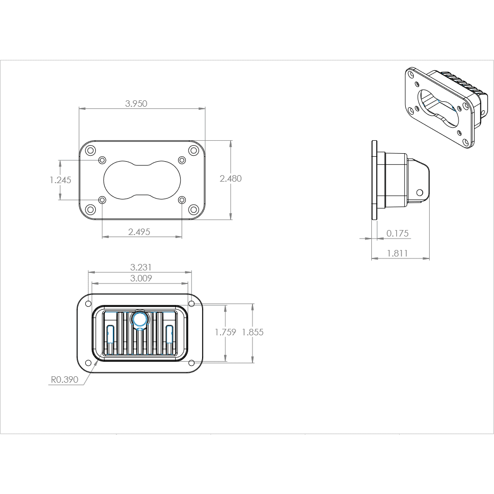 S2 Sport Flush Mount LED Light Pod