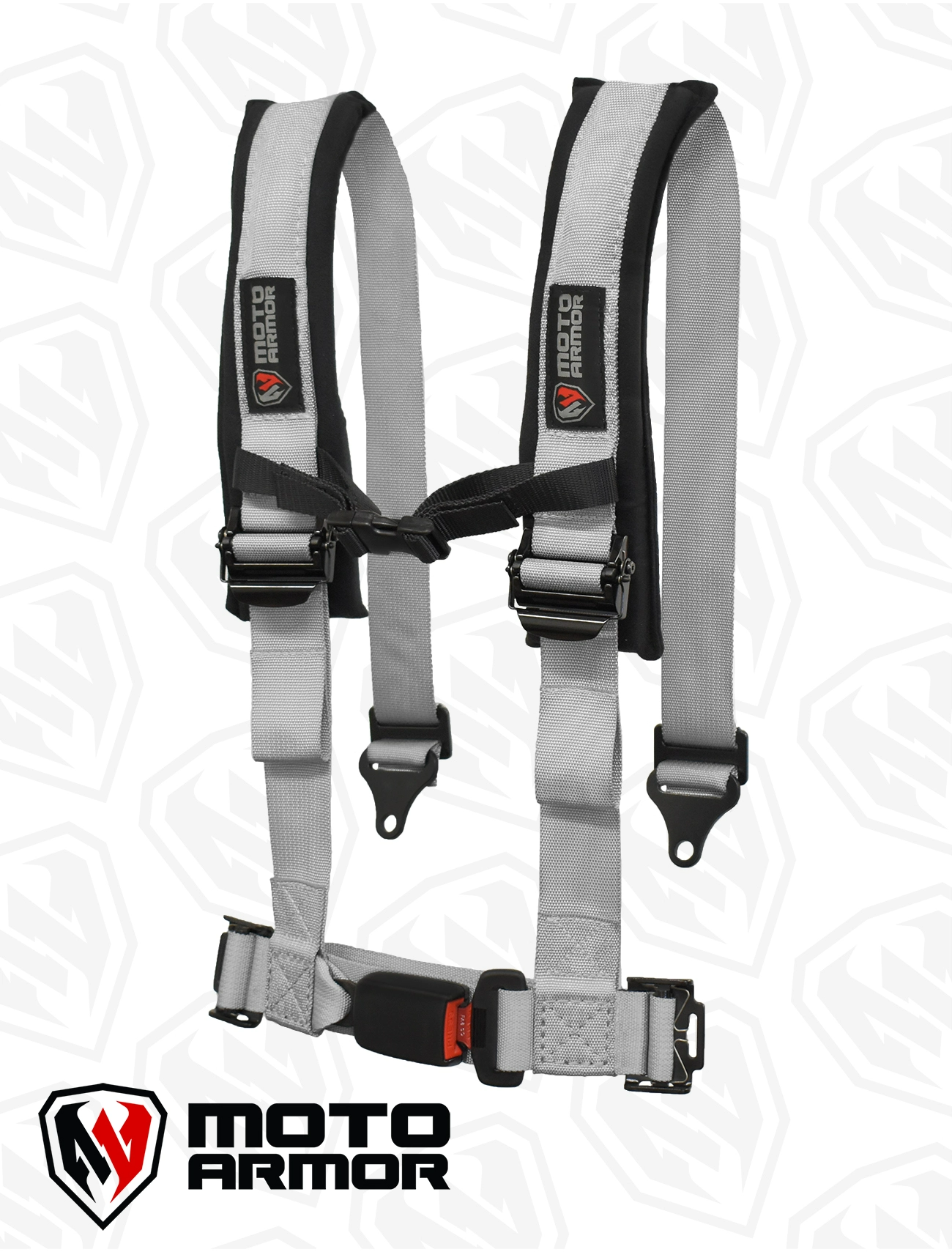 Four Point Harness , OEM style latch, GRAY