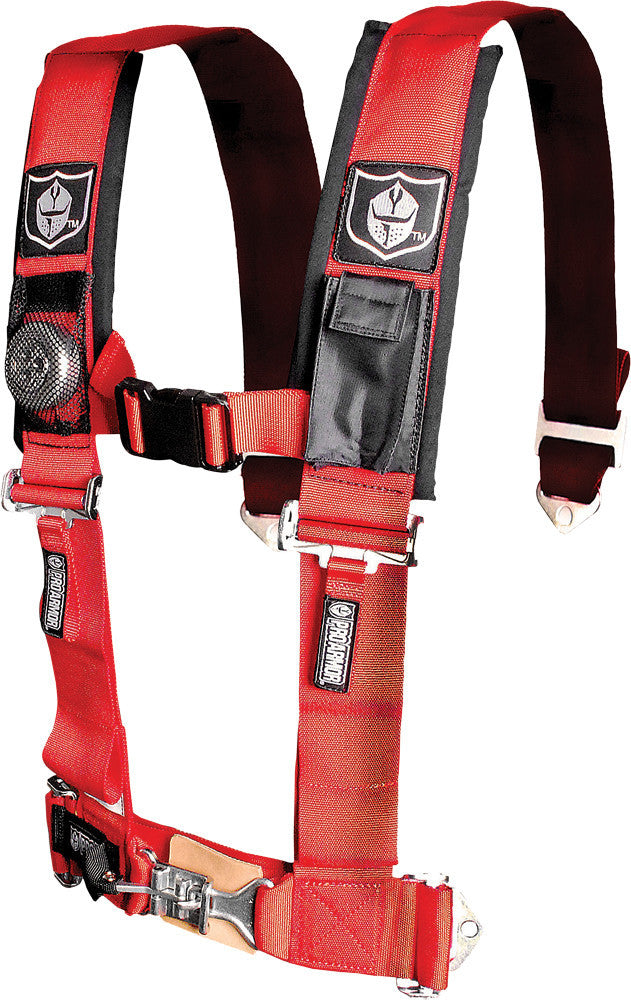 5pt Harness 2" Pads Red