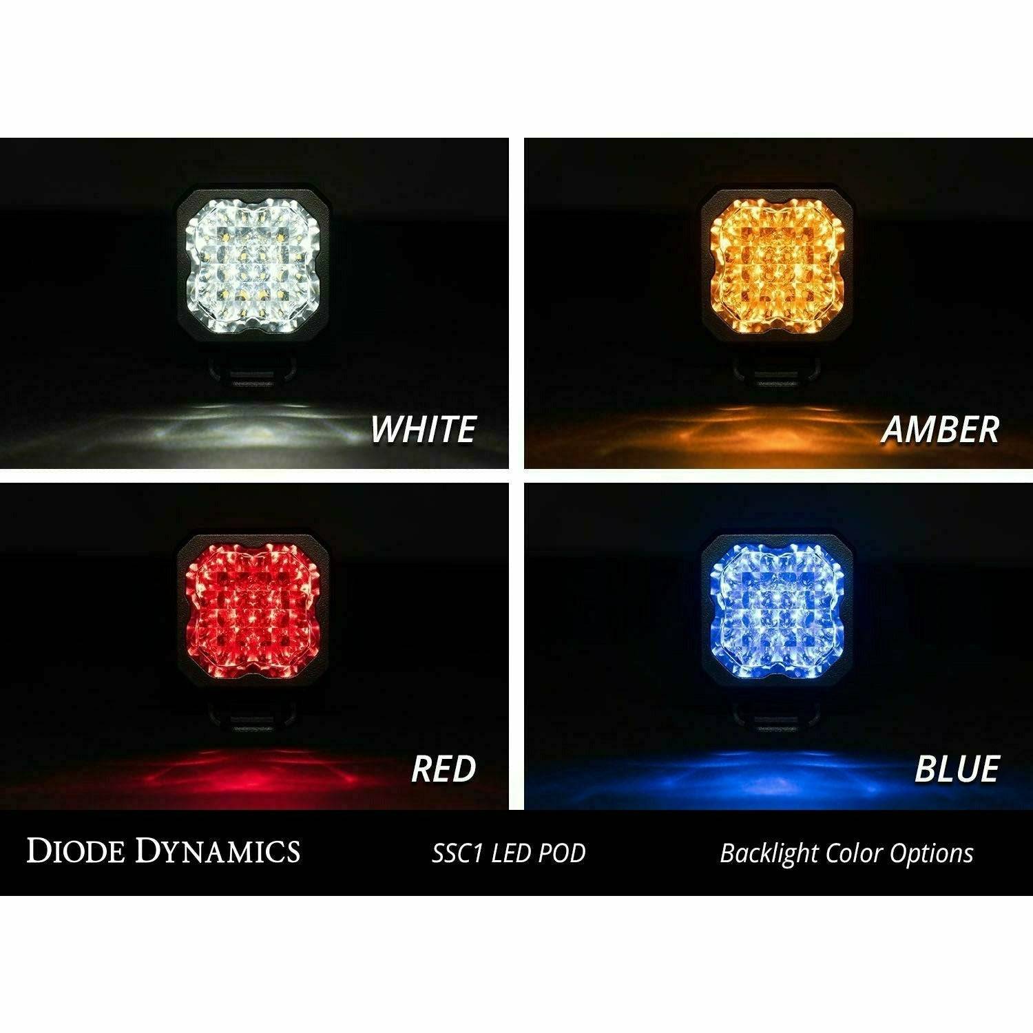 Stage Series C1 White Sport Flush Mount LED Pods (Pair)