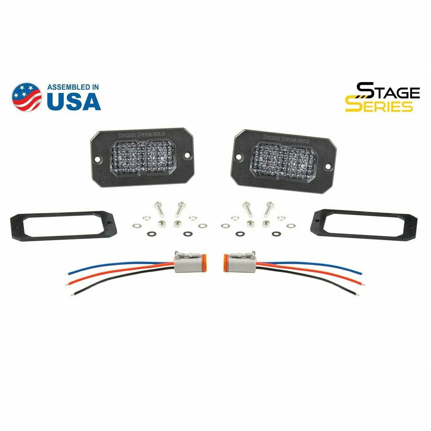 Stage Series 2" White Sport Flush Mount LED Pods (Pair)
