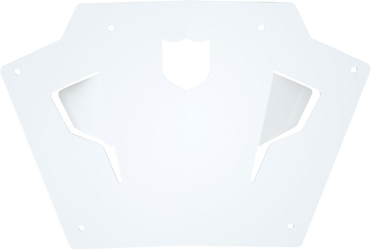 Front Sport Bumper Skid Plate White Pol