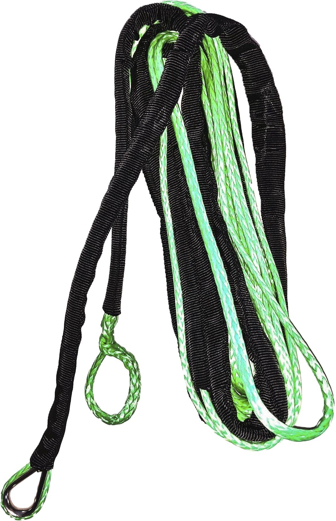Synthetic Winch Rope 1/4" Diameter X 50 Ft. Green
