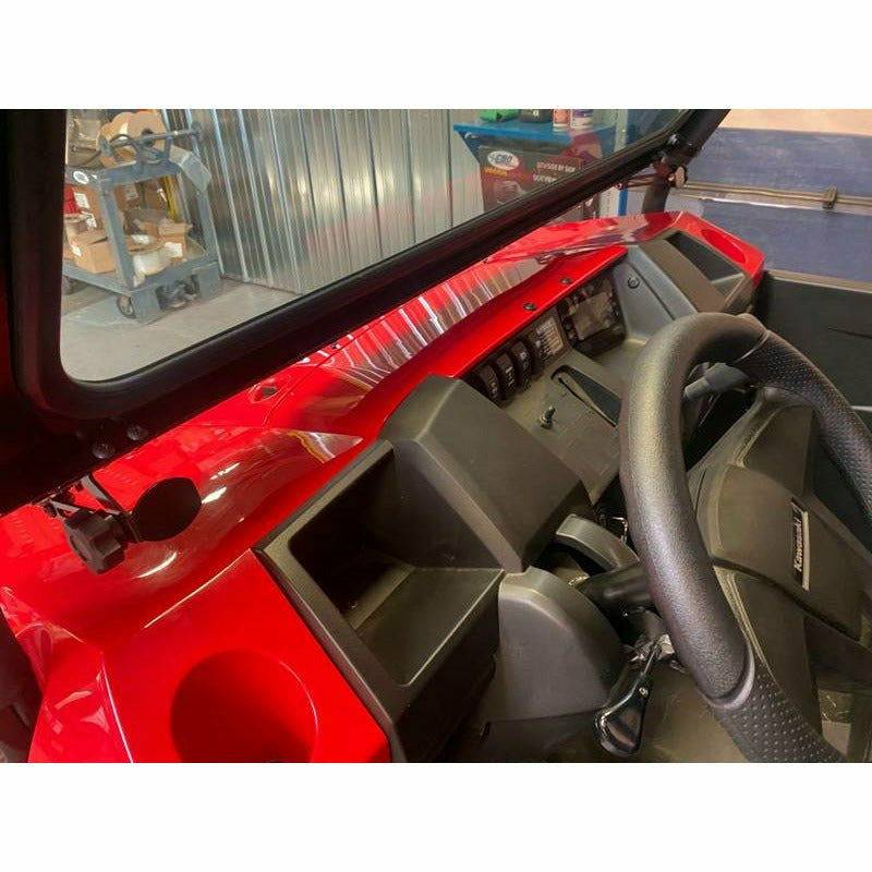 Kawasaki Mule PRO-MX Vented Glass Front Windshield