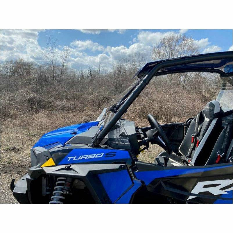 3-in-1 Flip-Up Front Windshield For Polaris RZR Pro XP 2/4 (2020-2024) – Hard Coated Polycarbonate
