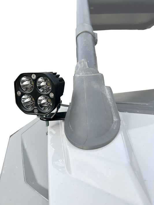 Polaris RZR Pro R / Turbo R & Pro XP  A-Pillar Light Pod Mount (works with stock rubber piece)