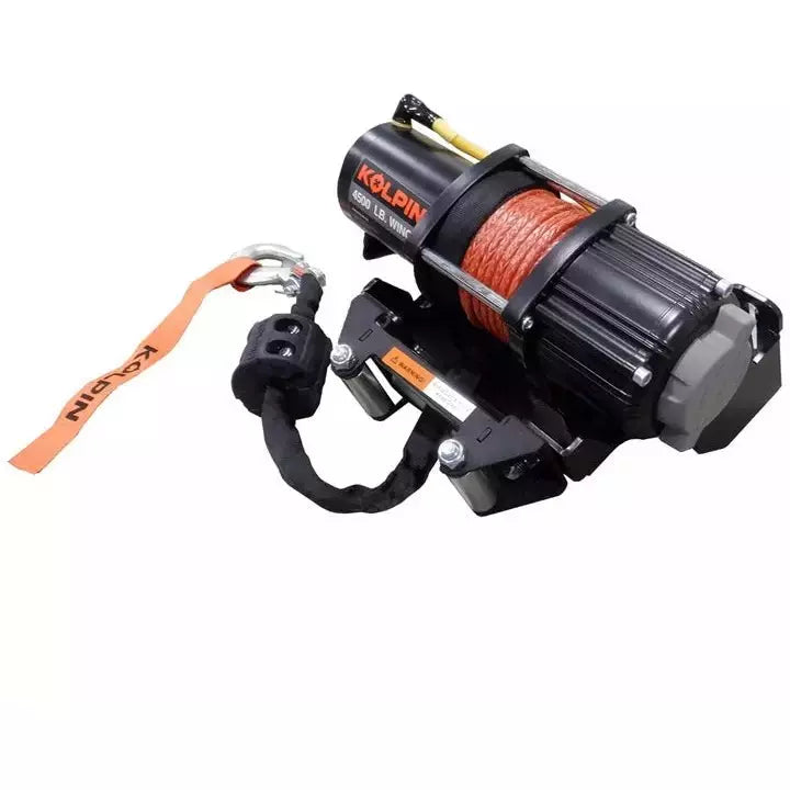 Kawasaki Mule Pro FX / FXT Quick Mount Winch 4500 lb Synthetic Rope